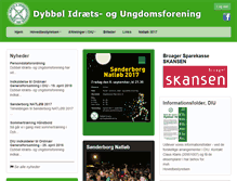 Tablet Screenshot of dybbol-iu.dk